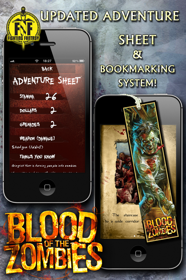 Fighting Fantasy: Blood of the Zombies iPhone Fighting Fantasy: Blood of the Zombies iPhone